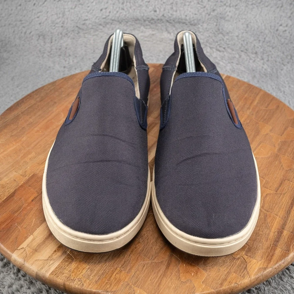 OluKai Kahu Mens Slip-On Boat Deck Loafer Sneaker Shoes Mens Navy Blue US Sz 12